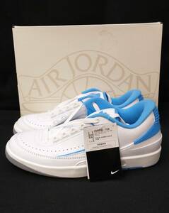 [黒タグ付・未使用] NIKE AIR JORDAN 2 RETRO LOW AJ2 UNIVERSITY BLUE UNC ジョーダン ユニバーシティブルー 27cm DV9956-104 店舗受取可