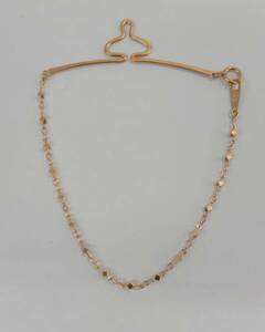  necktie chain K18 18 gold Gold 3.4g store receipt possible 