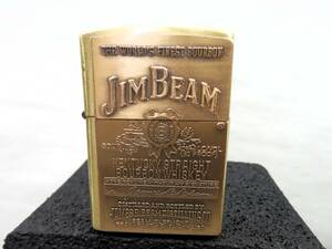 JIM BEAM ZIPPO ０８年製 オイルライター 約72.7ｇ 着火現状品 売り切り