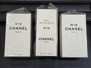 ★１円スタート★【未開封品】CHANEL シャネル 香水 ナンバー19 ３点セット