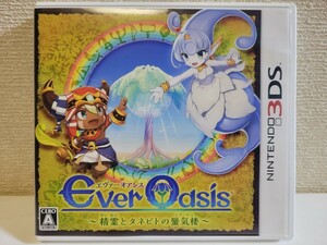 中古☆3DS Ever Oasis 精霊とタネビトの蜃気楼 送料無料 箱 説明書案内 付き エヴァーオアシス