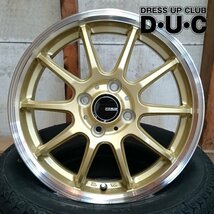 新色 軽用14インチタイヤセット インフィニティF10 GL/RP ゴールド/リムPOL 155/65R14 N-BOX スペーシア タント ルークス 安心JAWA認証_画像5