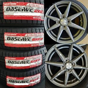 【2023年製】トーヨー OBSERVE GIZ2 165/65R15+HS-08 4本総額 59800円 タイヤ+アルミホイール ４本セット タフト　ソリオ　デリカD2