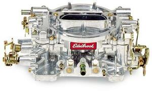 ！送無！エーデルブロック EDELBROCK キャブレター 600cfm マニュアルチョーク シルバー フィニッシュ