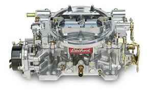 ！送無！エーデルブロック EDELBROCK キャブレター 600cfm エレクトリックチョーク シルバー フィニッシュ