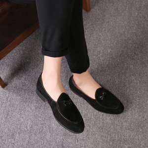  new goods unused Loafer men's slip-on shoes shoes suede men's driving shoes business comfort stylish black 