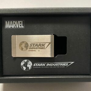 MARVEL ベルメゾン スタークインダストリーズ ステンレスマネークリップ 未使用 即日発送