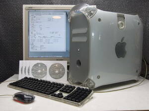 【ジャンク品】Power Mac G4 867MHz_512MB_80GBx2 OS9.2.1_10.1 （OSCD KB マウス 電源ケーブル付属）