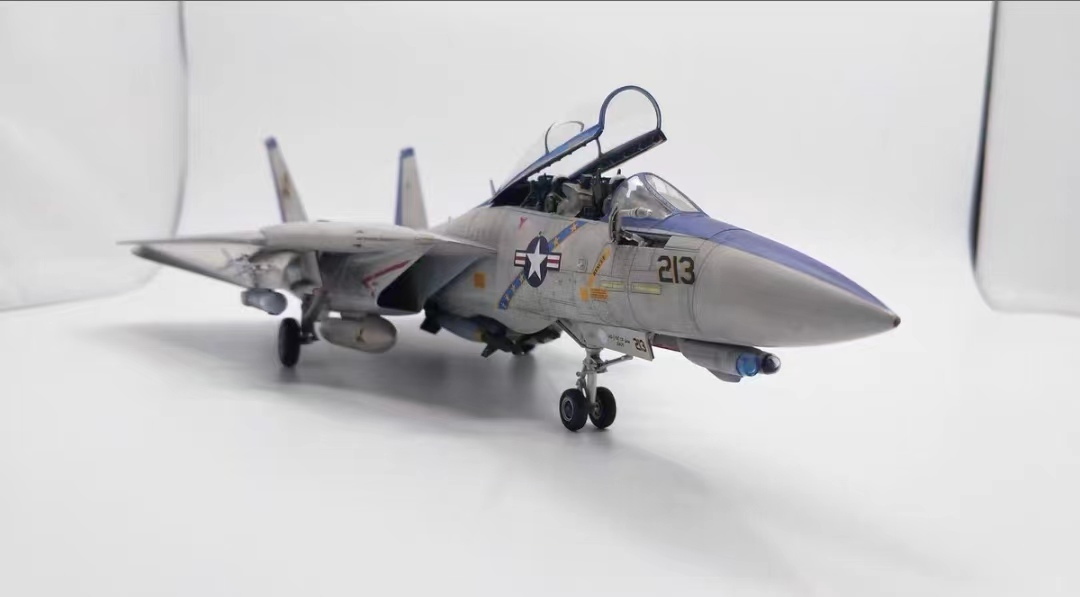 1/48 미해군 F-14D 톰캣 조립 및 도색 완제품, 플라스틱 모델, 항공기, 완제품