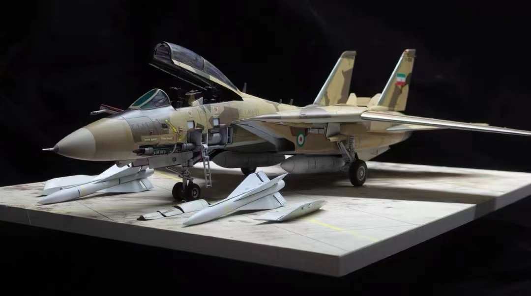 1/48 Producto terminado pintado F-14A Tomcat de la Fuerza Aérea Iraní, Modelos de plástico, aeronave, Producto terminado