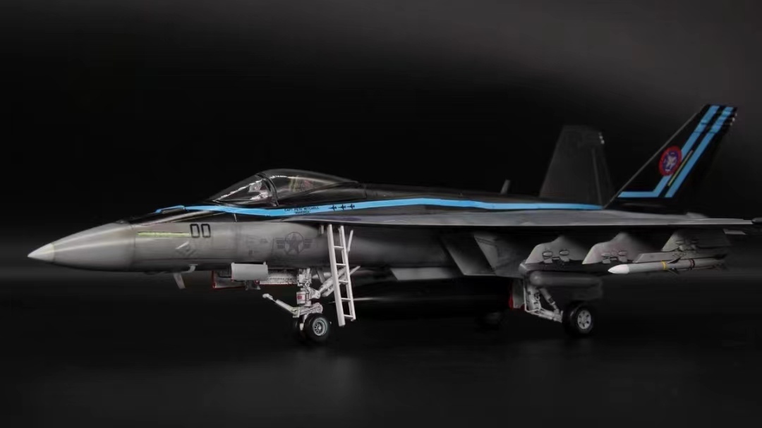Revell 1/48 US Navy F/A-18F Super Hornet Producto terminado ensamblado y pintado, Modelos de plástico, aeronave, Producto terminado