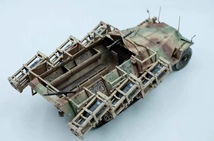 1/35 ドイツ ハノマーク Sd.Kfz. Stuka Zu Fuss 組立塗装済完成品 フィギュア人形2体付き_画像7