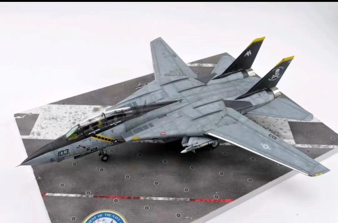 1/72 미해군 F-14B 톰캣 조립 및 도색 완제품, 플라스틱 모델, 항공기, 완제품
