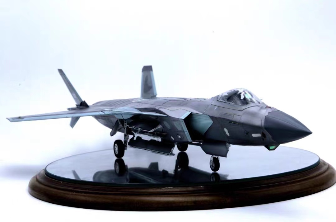 1/48 China Air Force J-20 Stealth Fighter Assembled and painted finished product, Plastic Models, aircraft, Finished Product