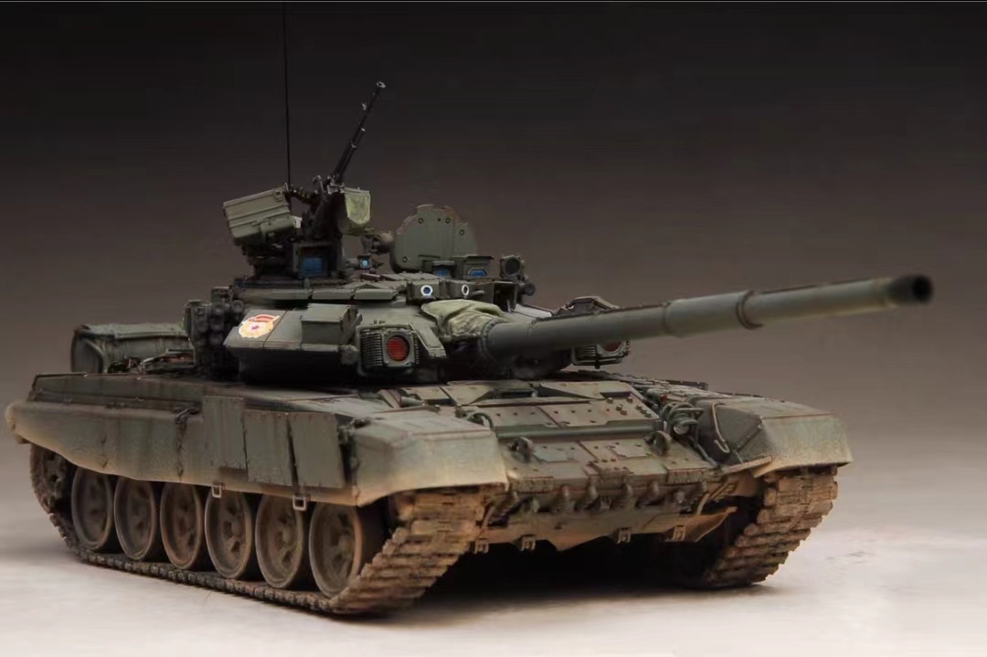 1/35 ロシア 主力戦車 T-90A 組立塗装済完成品, プラモデル, 戦車, 軍用車両, 完成品