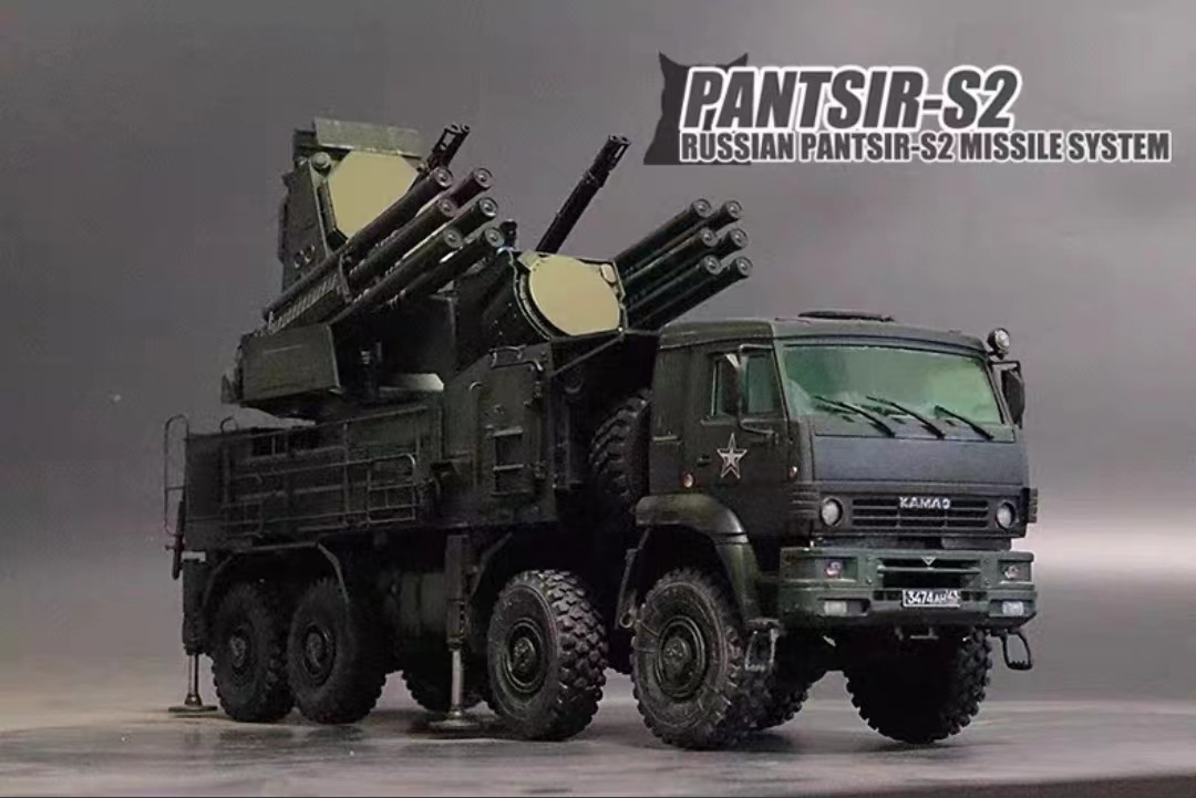 TIGER MODEL 1/35 俄罗斯陆军 PANTSIR-S2 近距防空导弹系统组装喷漆成品, 塑料模型, 坦克, 军车, 完成的产品