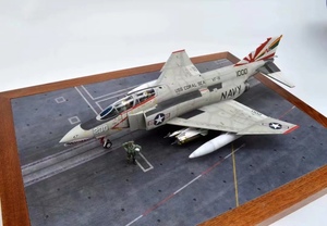  red temi-1/48 America navy F-4B Phantom construction painted final product 