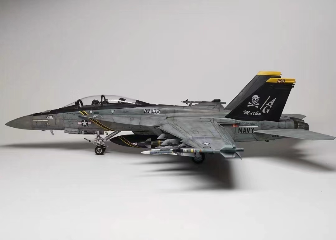 1/48 طائرة أمريكية من طراز F/A-18F Super Hornet تم تجميعها وطلاؤها كمنتج نهائي, نماذج بلاستيكية, الطائرات, منتج منتهي