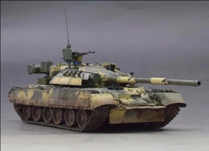 Art hand Auction 1/35 ロシア陸軍 T-80U 主力戦車 組立塗装済完成品, プラモデル, 戦車, 軍用車両, 完成品