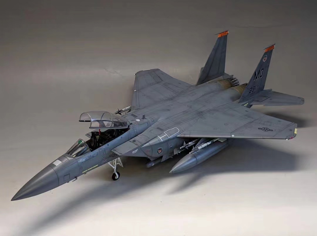 1/48 منتج نهائي من طراز F-15E أمريكي تم تجميعه وطلاؤه, نماذج بلاستيكية, الطائرات, منتج منتهي