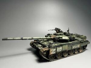 AmusingHobby 1/35 Russia land army T-90A main battle tank construction painted final product 