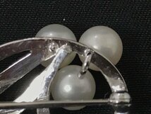 ☆中古☆MIKIMOTO ミキモト パール付き ブローチ・タイピン ２点セット シルバー 小物アクセサリー_画像8