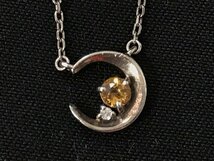 ☆中古☆4℃ ヨンドシー ジルコニアネックレス 2点 (刻印 SILVER)＆ニナリッチ フェイクパール イヤリング 1点 セット_画像3