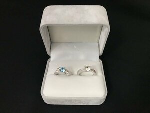 ☆中古☆ SWAROVSKI スワロフスキー 指輪 リング 2点セット 14号・17号 小物 アクセサリー