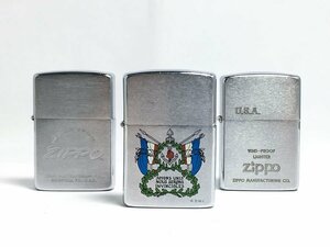 ZIPPO ジッポー 3点おまとめ 1986 1988 1989 SOYONS UNIS NOUS SERONS INVINCIBLES フランス革命 喫煙具 ライター オイルライター ジャンク