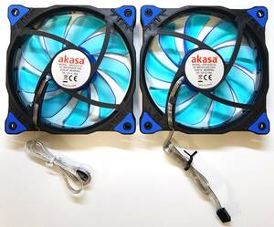  used fan 5 piece set akasa Sharkoon XINRUILIAN 120mm 80mm 70mm