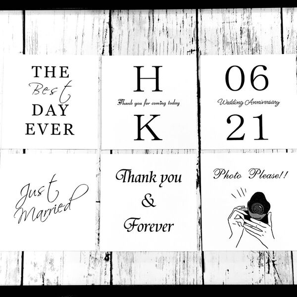 結婚式 ミールヘーデンカード6点セット No.3