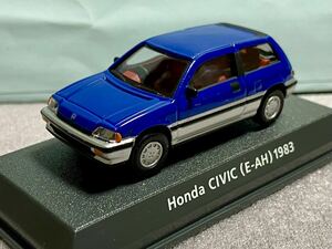  Konami KONAMI Car of the 80s EDITION BLUE Honda Civic синий wonder миникар 1/64