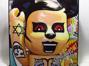 Art hand Auction [Neue Nr. 668] Pop-Art-Panel Bearbrick Rock and Roll, Kunstwerk, Malerei, Porträt