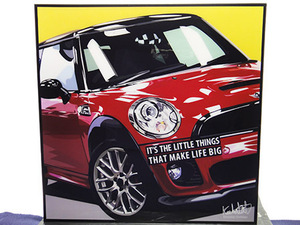 Art hand Auction [Neu Nr. 408] Pop-Art-Panel Mini Cooper, Kunstwerk, Malerei, Porträt