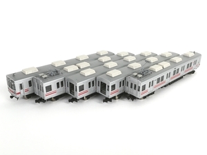 GRREEN MAX 4358 東急 8590系 大井町線 赤帯 5両 動力付き Nゲージ 鉄道模型 グリーンマックス 中古 Y8512293