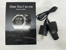 Shot Navi W1-FW ゴルフウォッチ GPS ゴルフナビ 腕時計型 ブラック ショットナビ 中古 W8445669_画像2