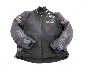 SIMPSON バイク ジャケット 3Lサイズ ブラック メンズ シンプソン 中古 O8479164