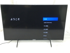 SONY BRAVIA KJ-43X8000H 43型 4K 液晶テレビ 2021年製 TV 中古 楽 Y8515588