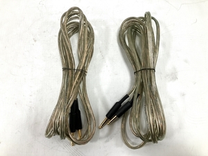 OFC 02637 ピンジャックケーブル 2本セット PROFESSIONAL SPEAKER CABLE 音響機材 中古 H8515833