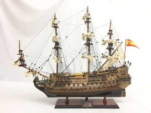 【1円】 【引取限定】サンフェリペ 号 SANFELIPE 1690 帆船模型 スペイン 中古 直 G8066567