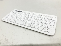 【1円】Logicool ロジクール Bluetooth キーボード K380 PC周辺機器 ホワイト ジャンク K8318389_画像1