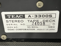 TEAC A-3300S 4トラック2チャンネル オープンリールデッキ ティアック オーディオ 音響機器 ジャンク N8495187_画像7