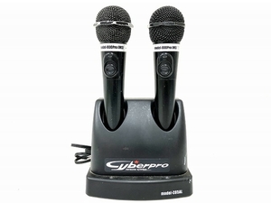 DAIICHIKOSHO 第一興商 Cyberpro Model-800Pro MS ワイヤレス マイク 2本 充電器付 音響 カラオケ ジャンク O8512663