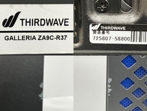 Thirdwave GALLERIA ZA9C-R37 i9-12900K 16GB SSD1TB RTX 3070 Win11 デスクトップパソコン 中古 M8476535_画像9