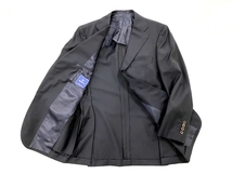BEAMS F ビームスエフ セットアップスーツ シングルスーツ シンプル 無地 ブラック メンズ 中古 美品 B8468752_画像3
