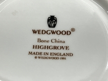 WEDGWOOD HIGHGROVE ハイグローブ カップ&ソーサー 3客セット ウエッジウッド 食器 中古 良好 W8519542_画像8