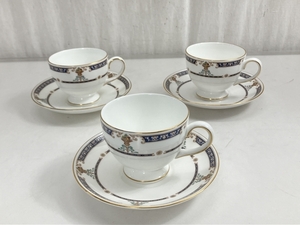 WEDGWOOD HIGHGROVE ハイグローブ カップ&ソーサー 3客セット ウエッジウッド 食器 中古 良好 W8519542