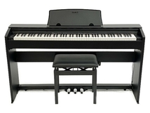 【引取限定】 CASIO Privia PX-770BK 電子ピアノ 88鍵盤 2022年製 椅子付き カシオ プリヴィア 中古 直 T8521080_画像1