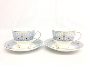 【1円】 WEDGWOOD ALEXANDRA カップ&ソーサー 2客 ペア ウェッジウッド 中古 G8437837