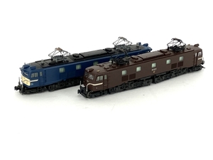KATO 3020-2 EF58形 上越形 ブルー 3020-4 EF58形 初期形 大窓 茶色 電気機関車 2つセット 鉄道模型 Nゲージ 中古 Y8532953